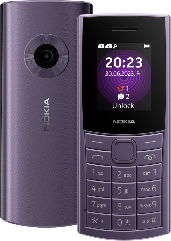 Nokia 110 4G Dual Sim, Camera, FM Radio, MP3 Player, Long-Lasting Battery(Arctic Purple)