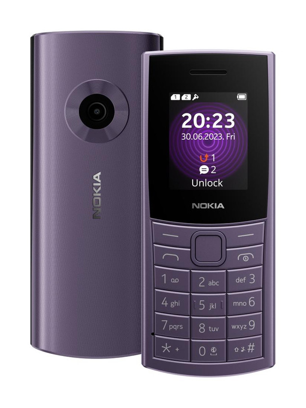 Nokia 110 4G Dual Sim, Camera, FM Radio, MP3 Player, Long-Lasting Battery(Arctic Purple)
