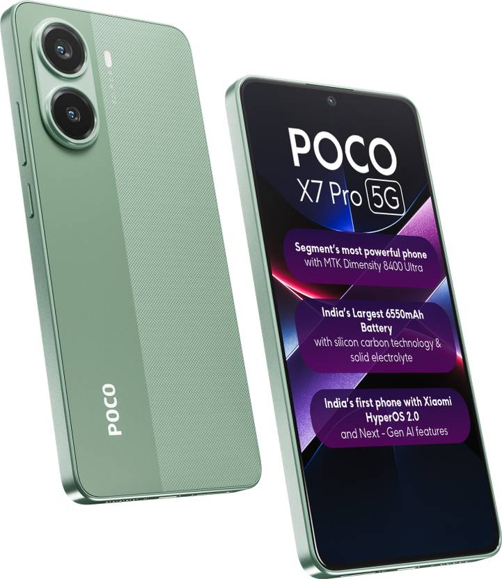 Poco X7 Pro 5g (nebula Green, 256 Gb, 6550 Mah)