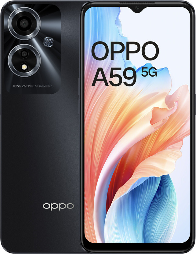 OPPO A59 5G (Starry Black, 128 GB)(6 GB RAM)