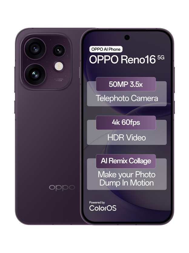 OPPO Reno16 5G (Twilight Violet, 256 GB)(12 GB RAM)