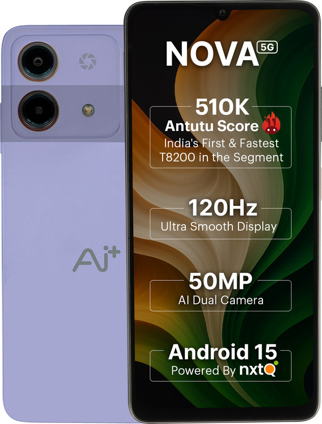 Ai+ Nova 5G (Purple, 128 GB)(6 GB RAM)