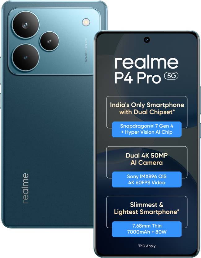 Realme P4 Pro 5g (midnight Ivy, 128 Gb, 7000 Mah)