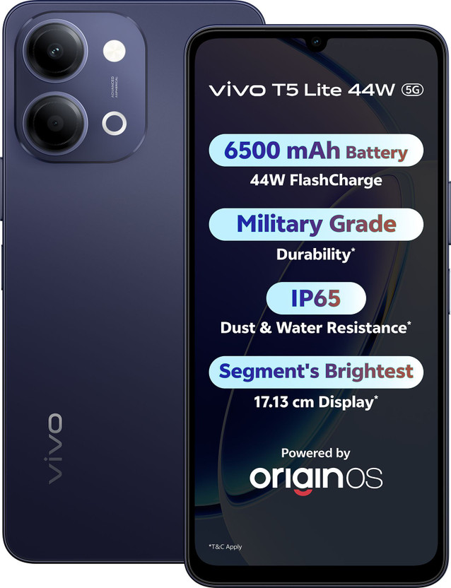 vivo T5 Lite 44W 5G (Twilight Shadow, 256 GB)(6 GB RAM)