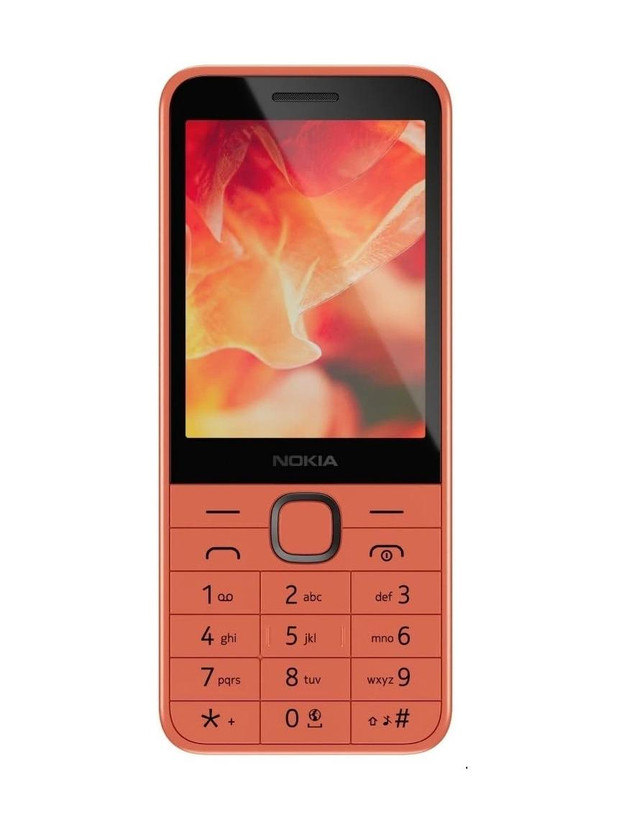 Nokia 220 4G Dual SIM Keypad Phone, Built-in UPI App, USB Type C(Peach)