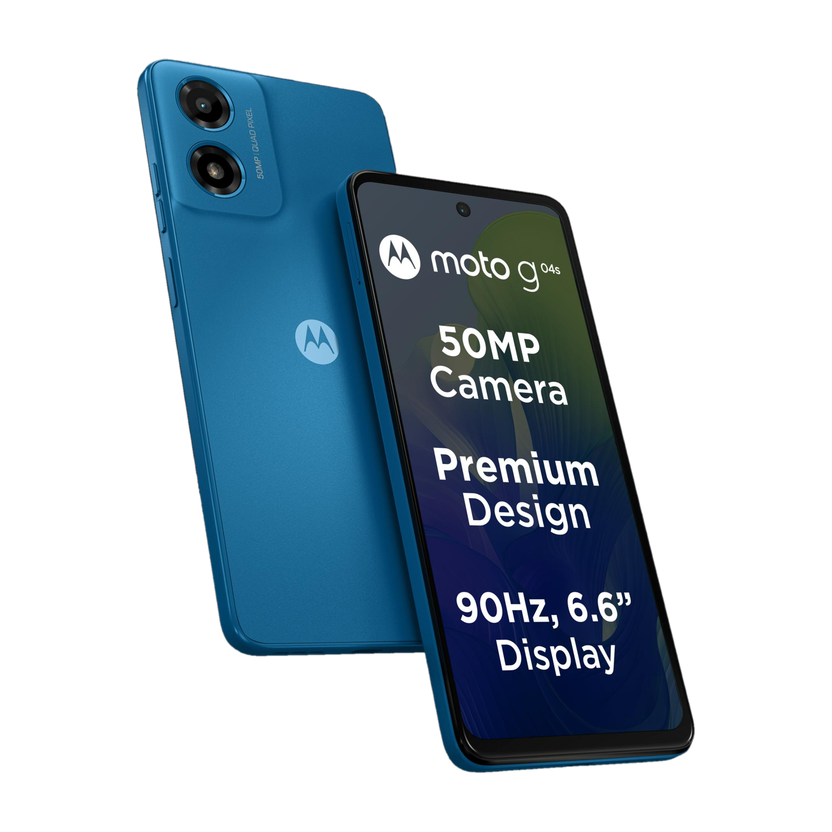 Motorola g04s (Satin Blue, 64 GB)(4 GB RAM)