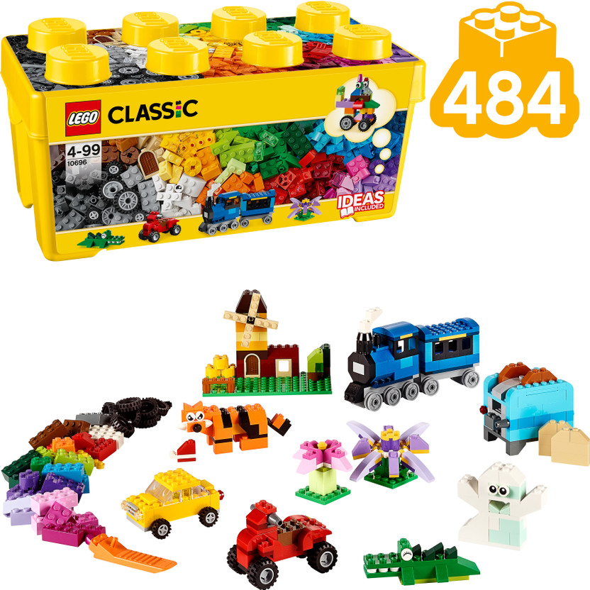 LEGO Classic Medium Creative Brick Box (484 Blocks) Model Building Kit