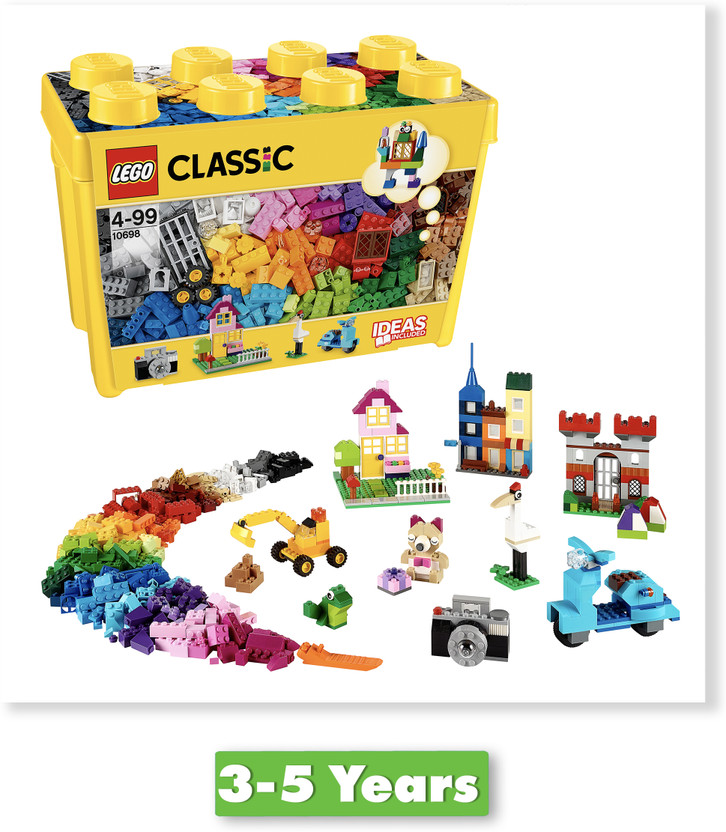 LEGO Classic Large Creative Brick Box (790 Blocks) Model Building Kit