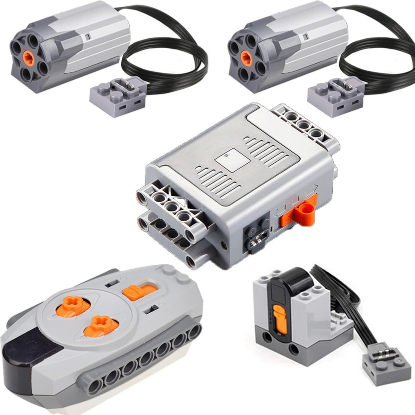LEGO Brickscart 5-in-1 Motor Set-LEGO Compatible Power Function, Remote Control, Electric Motor Model Building Kit - Flipkart Deal