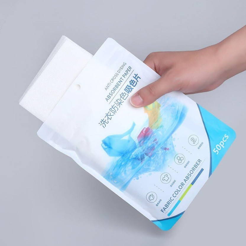 maukir Clothes Color Absorb Paper Wipe For Washing Machine Stain Remover(200 g)