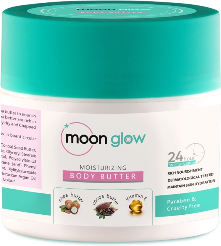 moonglow moonglow Body Butter | | Shea Butter, cocoa butter & Vitamin E | 24 Hr Moisturisation(100 g) - Flipkart Deal
