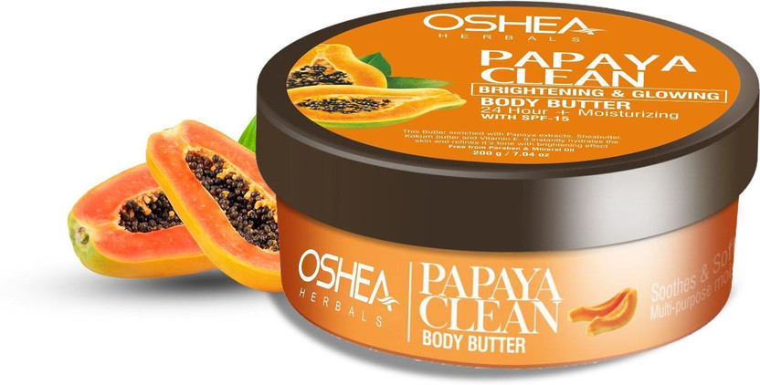 Oshea Oshea Herbals Papayaclean Body Butter 24+ Hrs Moisturising with SPF15(200 g) - Flipkart Deal
