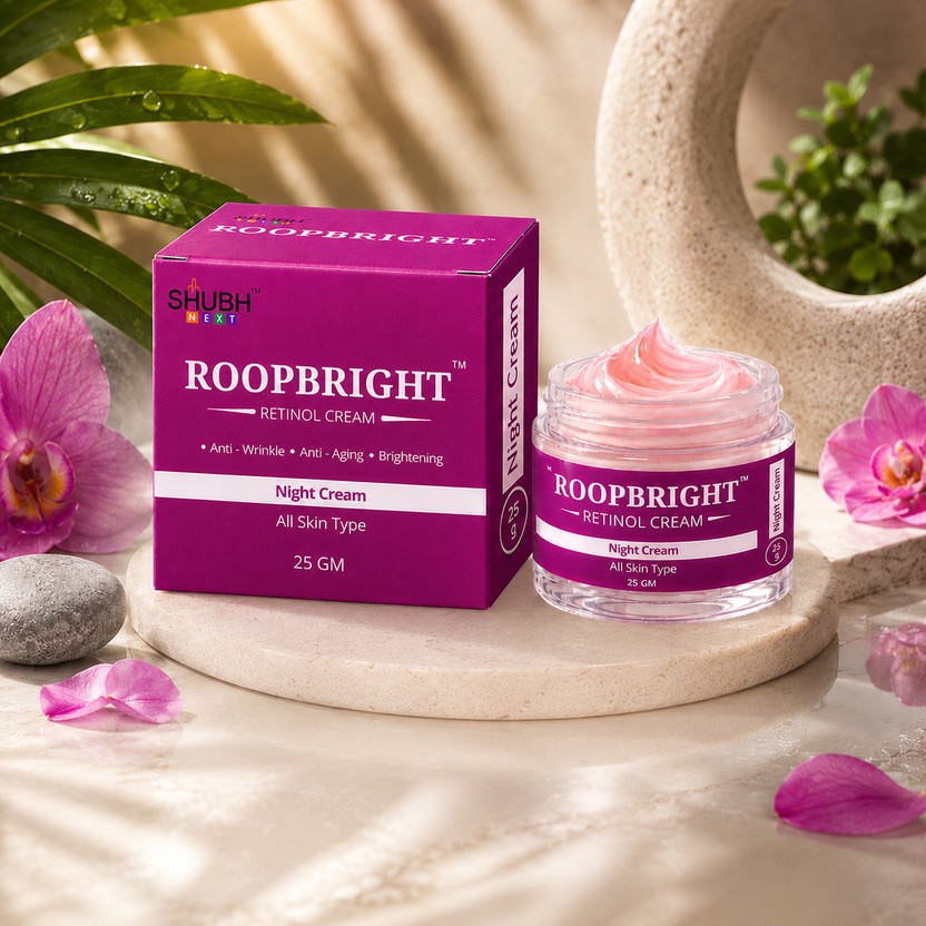 ROOPBRIGHT ROOPBRIGHT Retinol Night Cream for Anti Aging, Anti Wrinkle & Skin Brightening(25 g) - Flipkart Deal