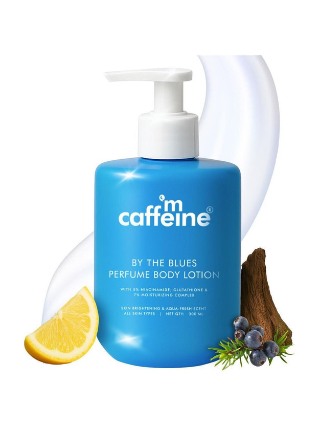 mCaffeine mCaffeine By the Blues Brightening Perfume Body Lotion | 5% Niacinamide | Aquatic Scent(300 ml) - Flipkart Deal