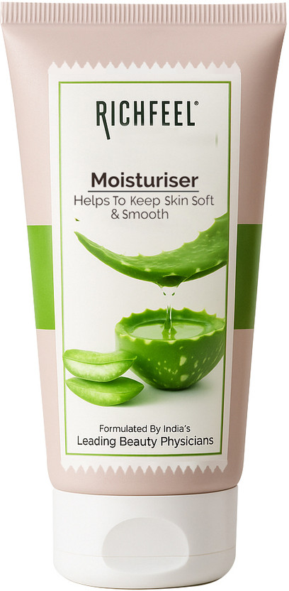 RICHFEEL Moisturizer Enriched With Aloe Leaf Juice |For All Skin Types | 100 ml(100 ml)