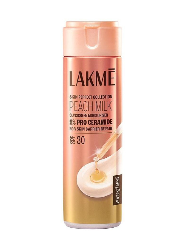 Lakmé Peach Ceramide Moisturizer with SPF 30| For Dry, Normal & Sensitive Skin(200 ml)