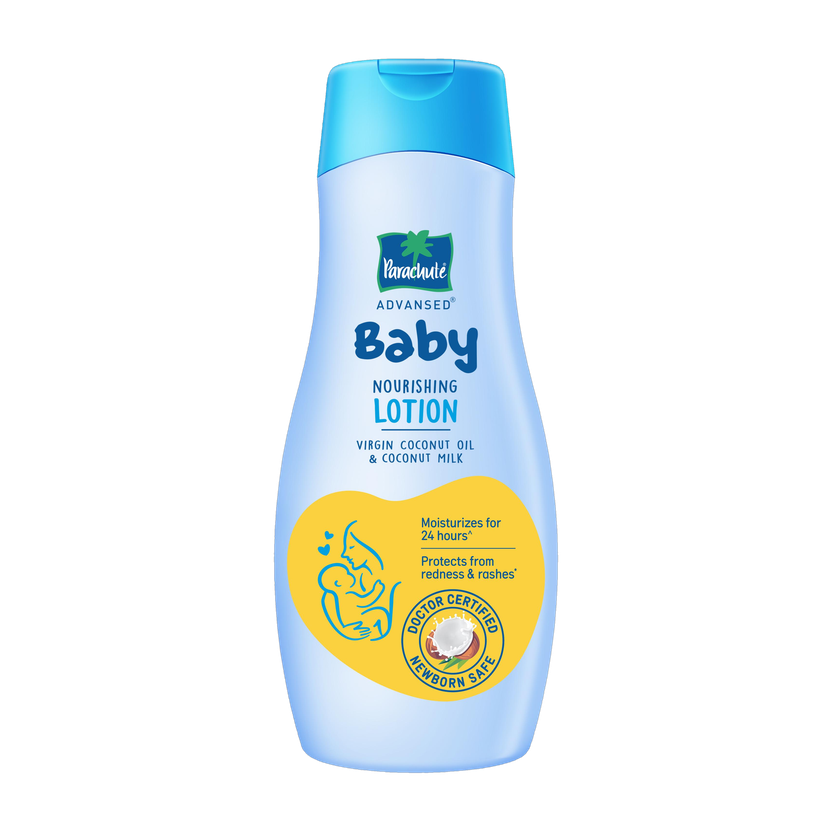 Parachute Advansed Baby Lotion for New Born Babies, Ph 5.5, 24Hr Moisturization, Doctor Certified(410 ml)