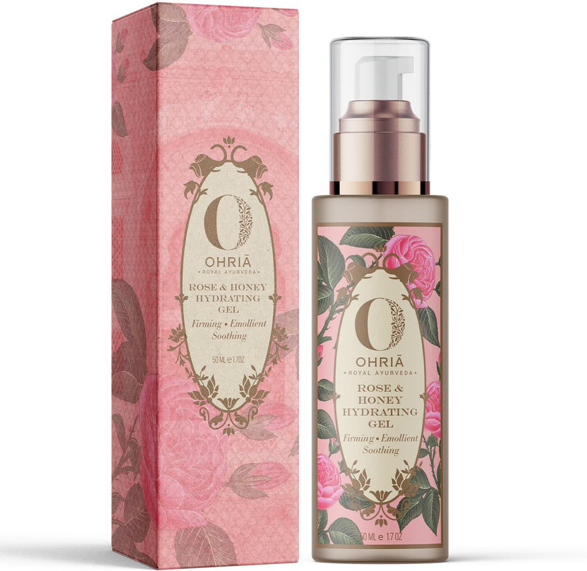Ohria Ayurveda Rose & Honey Hydrating Gel For Firming, Emollient Soothing Skin(50 g)
