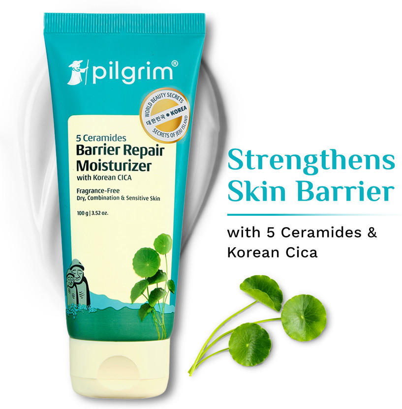 Pilgrim 5 Ceramides Moisturizer with CICA for Barrier Repair & Hydration(100 g)