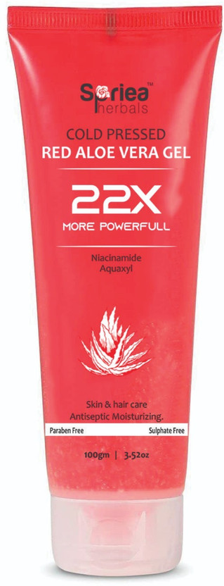 Spriea Spriea Herbals Cold Pressed 22X more powerful red aloe vera gel(100 g) - Flipkart Deal