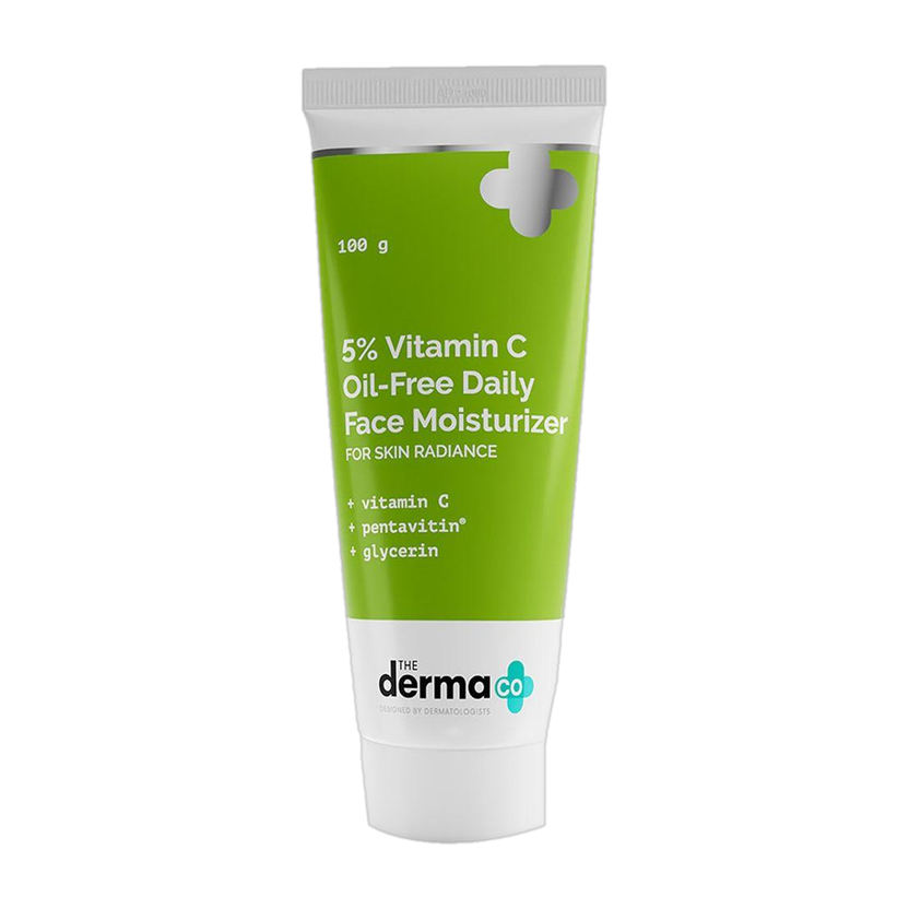 The Derma Co 5% Vitamin C Oil-Free Daily Face Moisturizer for Skin Radiance(100 g)
