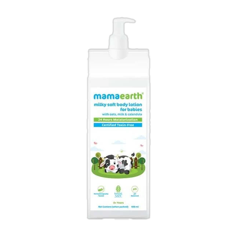 Mamaearth Milky Soft Body Lotion with Oats, Milk & Calendula - 400 ml(400 ml)