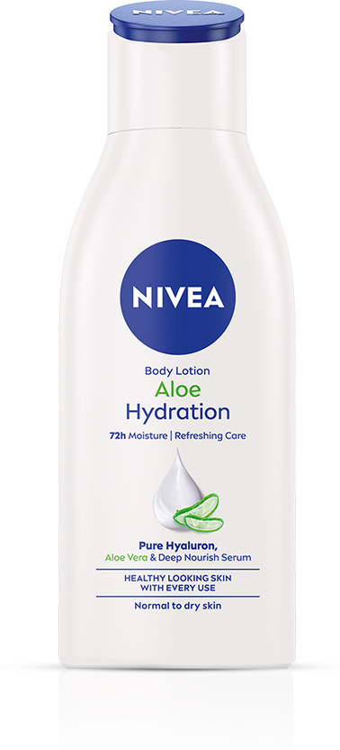 NIVEA Aloe Hydration, Light Lotion Moisturizer, Deep Moisture Serum, Natural Aloe Vera(120 ml)