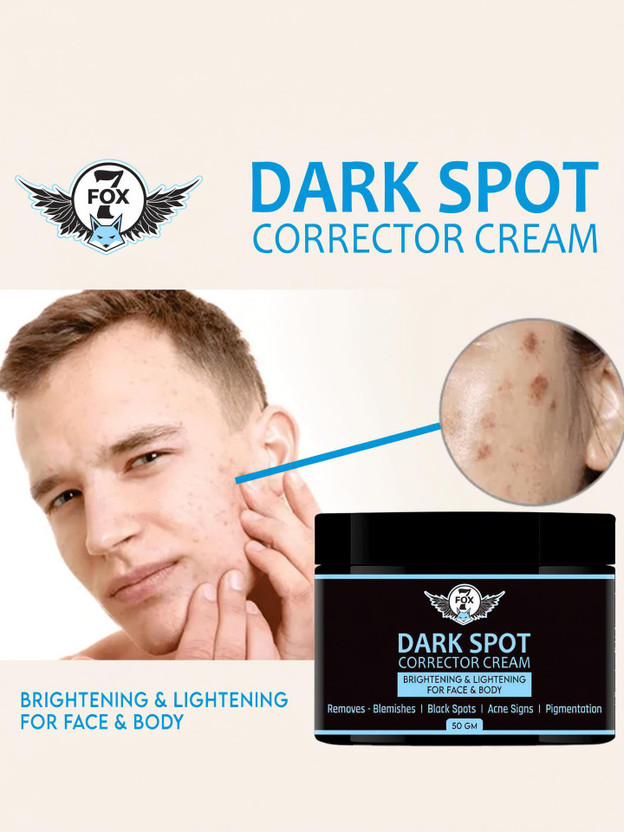 7 FOX Dark Spot Remover Cream, Pimple Marks, Acne Scar, Pigmentation For Men -(50 g)