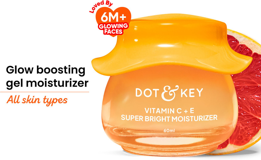 Dot Dot & Key Vitamin C + E Sorbet Super Bright Moisturizer For Face Reduces Skin Dullness(60 ml) - Flipkart Deal