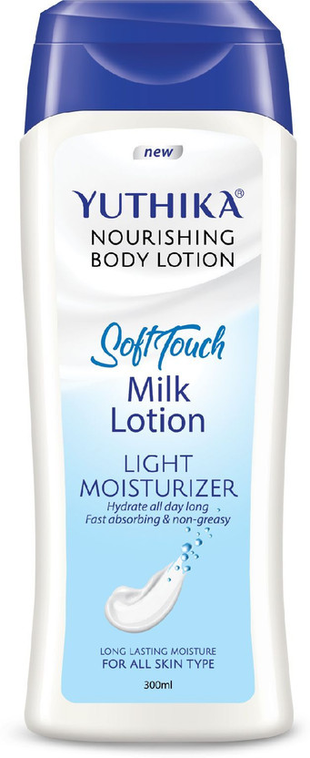 Yuthika Milk Body Lotion For Women Men |24H Hydrate, Fast Absorbing & Non Greasy(300 ml)