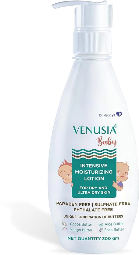 Dr. Reddy's Venusia Baby Intensive Moisturizing Lotion Safe, Hydrating and Gentle Soothes Baby Skin(300 g)