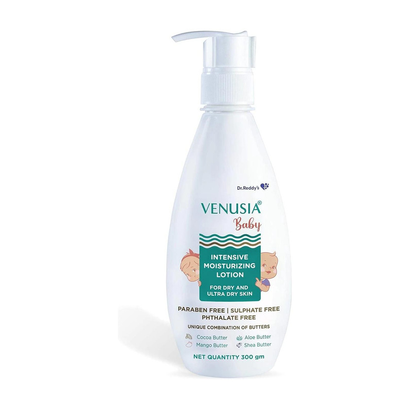 Dr. Reddy's Venusia Baby Intensive Moisturizing Lotion Safe, Hydrating and Gentle Soothes Baby Skin(300 g)