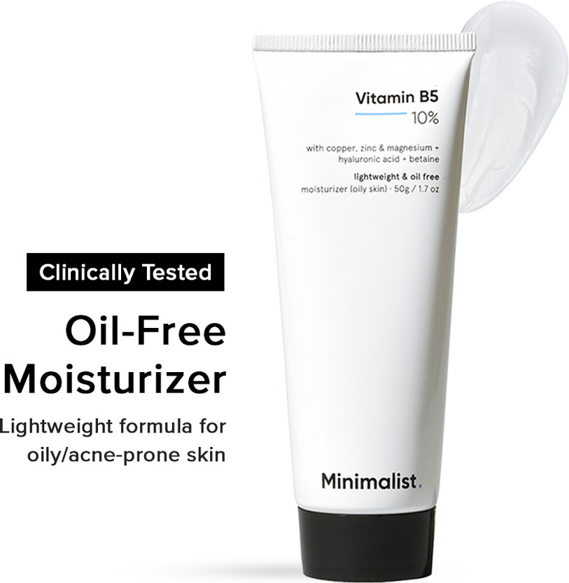 Minimalist 10% Vitamin B5 Oil Free Moisturizer for Men & Women | Face Cream for Oily Skin(50 g)