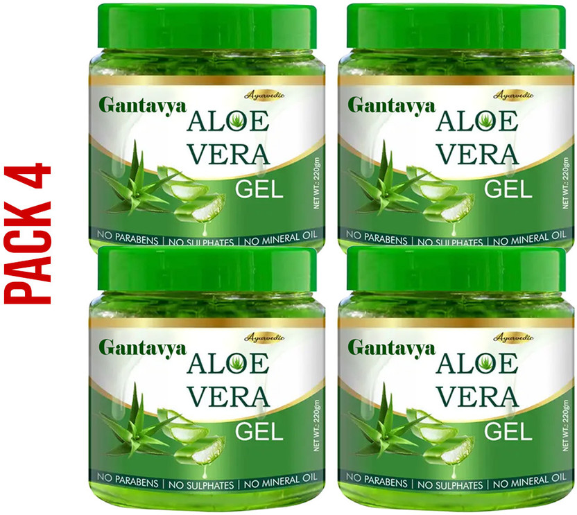 Gantavya Ayurvedic Aloe Vera Gel Deep cleanser Soothes Moisturizing Men & Women(880 g)