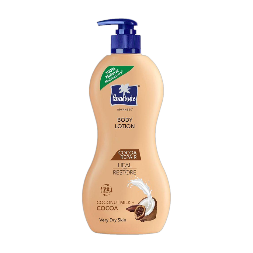 Parachute Advansed Cocoa Repair Body Lotion for Women & Men, 100% Natural(400 ml)
