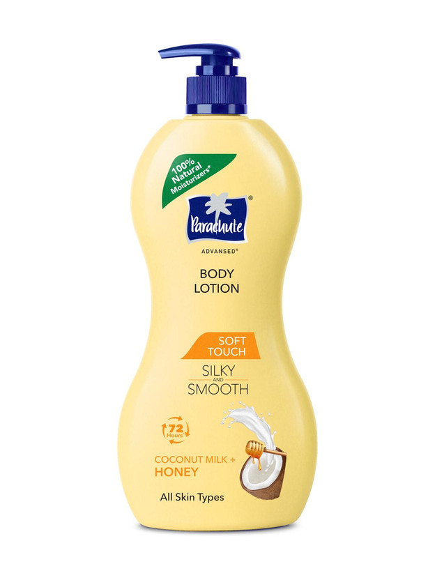 Parachute Advansed Honey Soft Body Lotion, 100% Natural, Dry Skin Moisturizer, Silky Smooth Skin(600 ml)