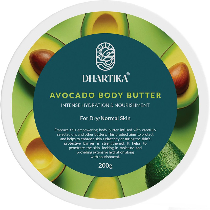 Dhartika Avocado Body Butter - Deeply Hydrating & Nourishing(200 g)
