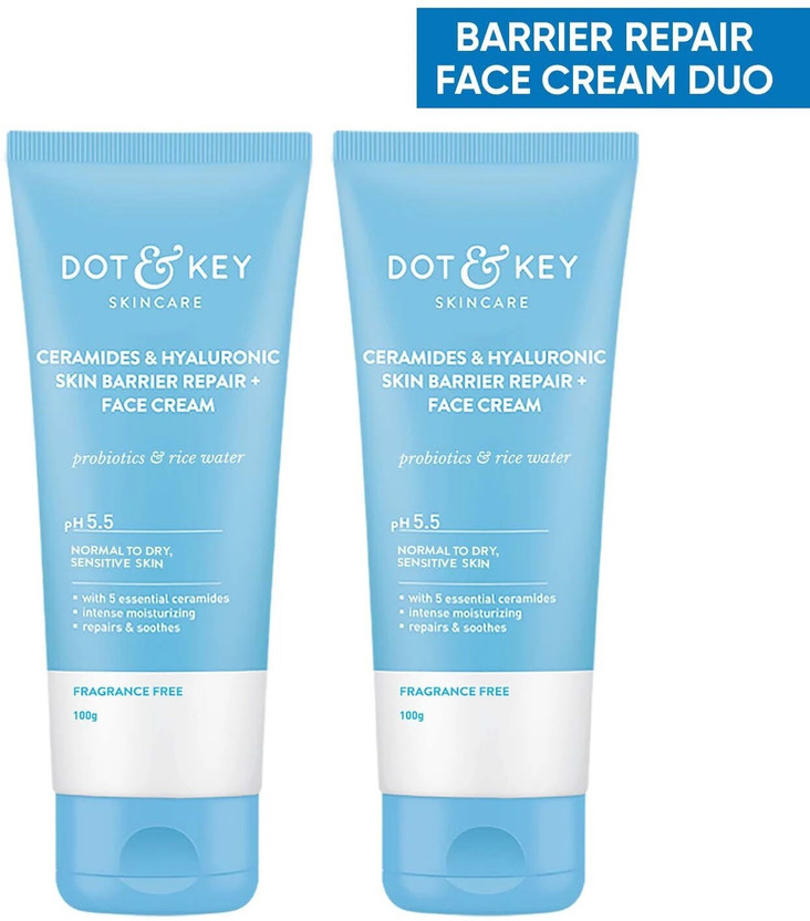 Dot & Key Ceramides Moisturizer Pack of 2,for Intense Moisturizing With Probiotics(200 g)
