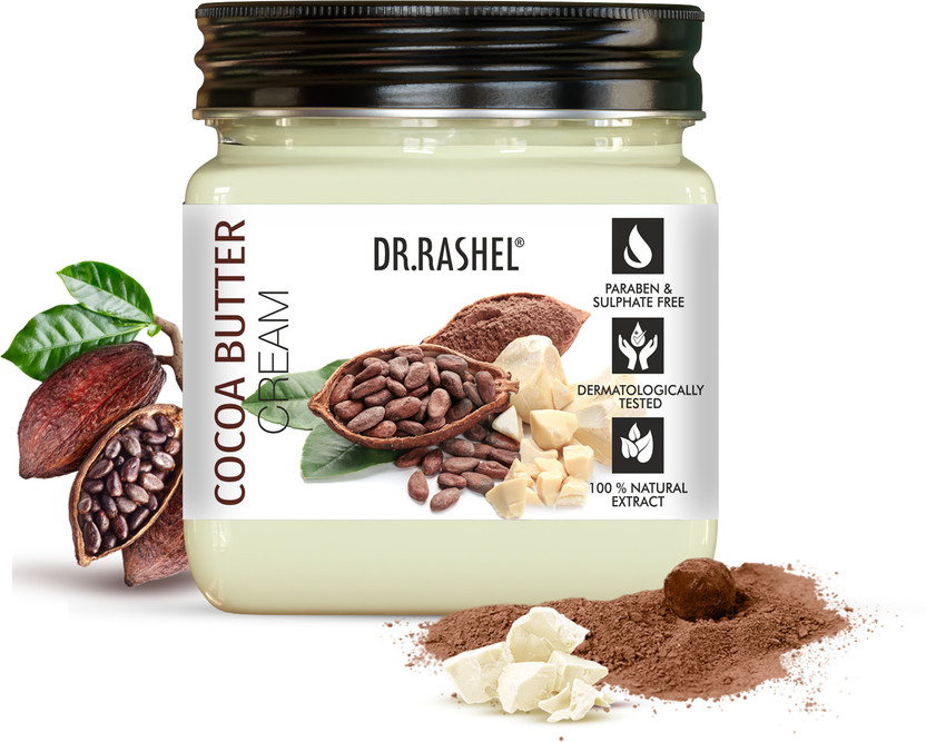 DR.RASHEL Cocoa Butter Face & Body Cream with Cocoa Extracts | Nourishing & Softening(380 ml)