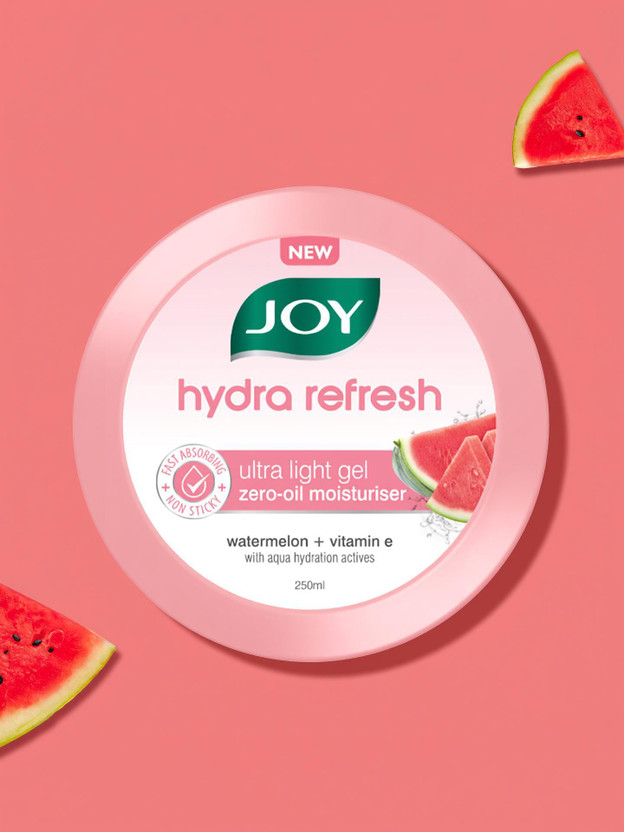 Joy Hydra Refresh Ultra Light Gel Zero Oil Moisturizer | Watermelon & Vitamin E(250 ml)