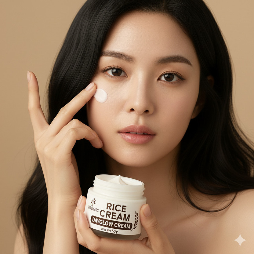 BLUEHERBS Korean Glow & White Ultra Face Day Cream | Deep Nourishment & Even Skin Tone(50 ml)