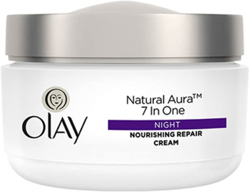 OLAY Natural Aura Night Cream with Vitamin B3, Pro B5, E(50 g)