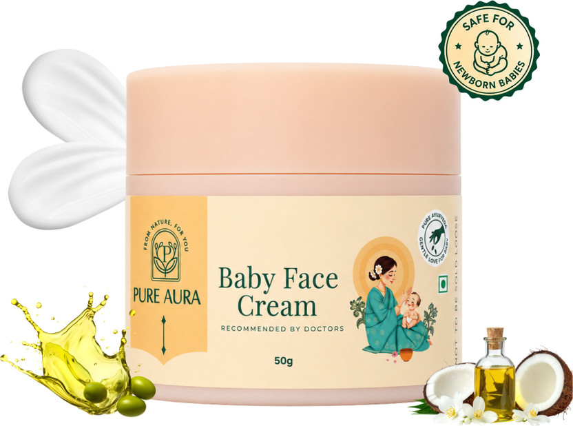 Pure Aura Baby Face Cream | Ayurvedic & Organic Face Cream for Kids(50 g)