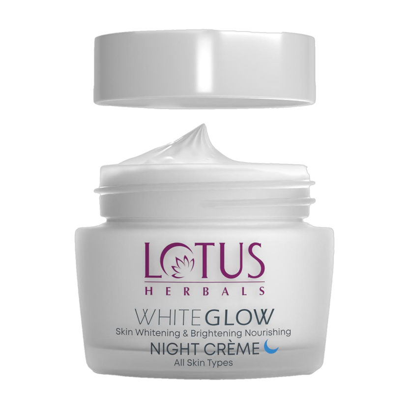 LOTUS HERBALS WhiteGlow Skin Whitening and Brightening Nourishing Night Cream(60 g)