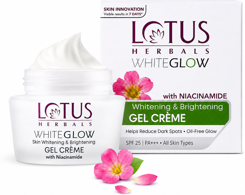 LOTUS HERBALS WhiteGlow skin whitening Brightening Gel Creame SPF-25|PA++(40 g)