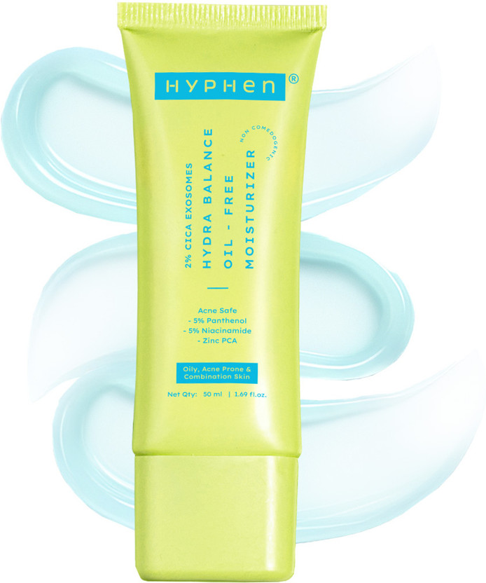 HYPHEN 2% Cica Oil-free Moisturizer With 5% Niacinamide| For Acne-prone, Oily, Dry Skin(50 ml)