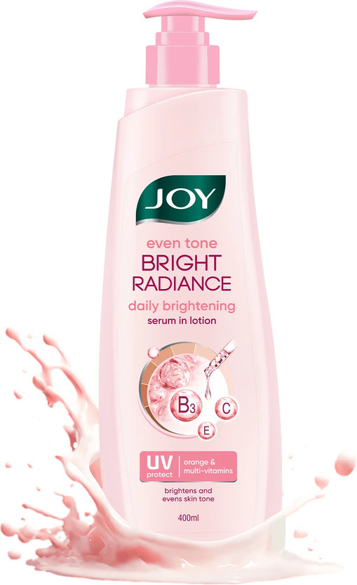 Joy Bright Radiance Daily Brightening Body Lotion with UV Protect For All Skin Types(400 ml)