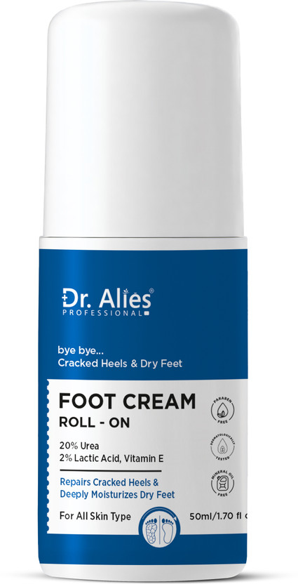 Dr. Alies Professional 20% Urea Foot Roll-On For Dry & Cracked Heels(50 ml)