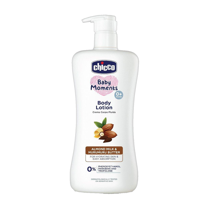 Chicco Baby Body Lotion, Non-sticky, Paraben & Phenoxyethanol Free, 0M+(500 ml)