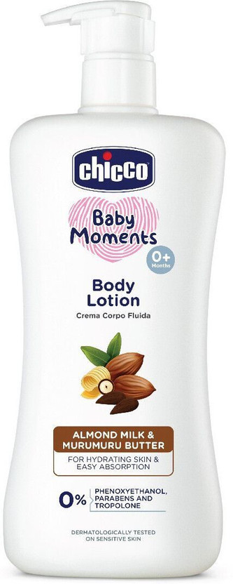 Chicco Baby Body Lotion, Non-sticky, Paraben & Phenoxyethanol Free, 0M+(500 ml)